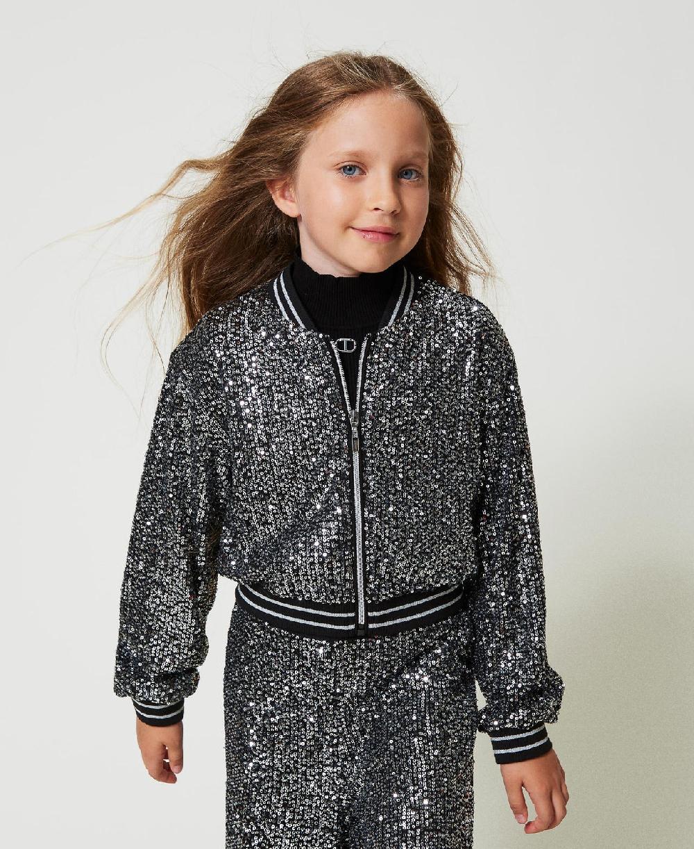 Scee by twin set Bomber in full paillettes Offerta San Valentino
