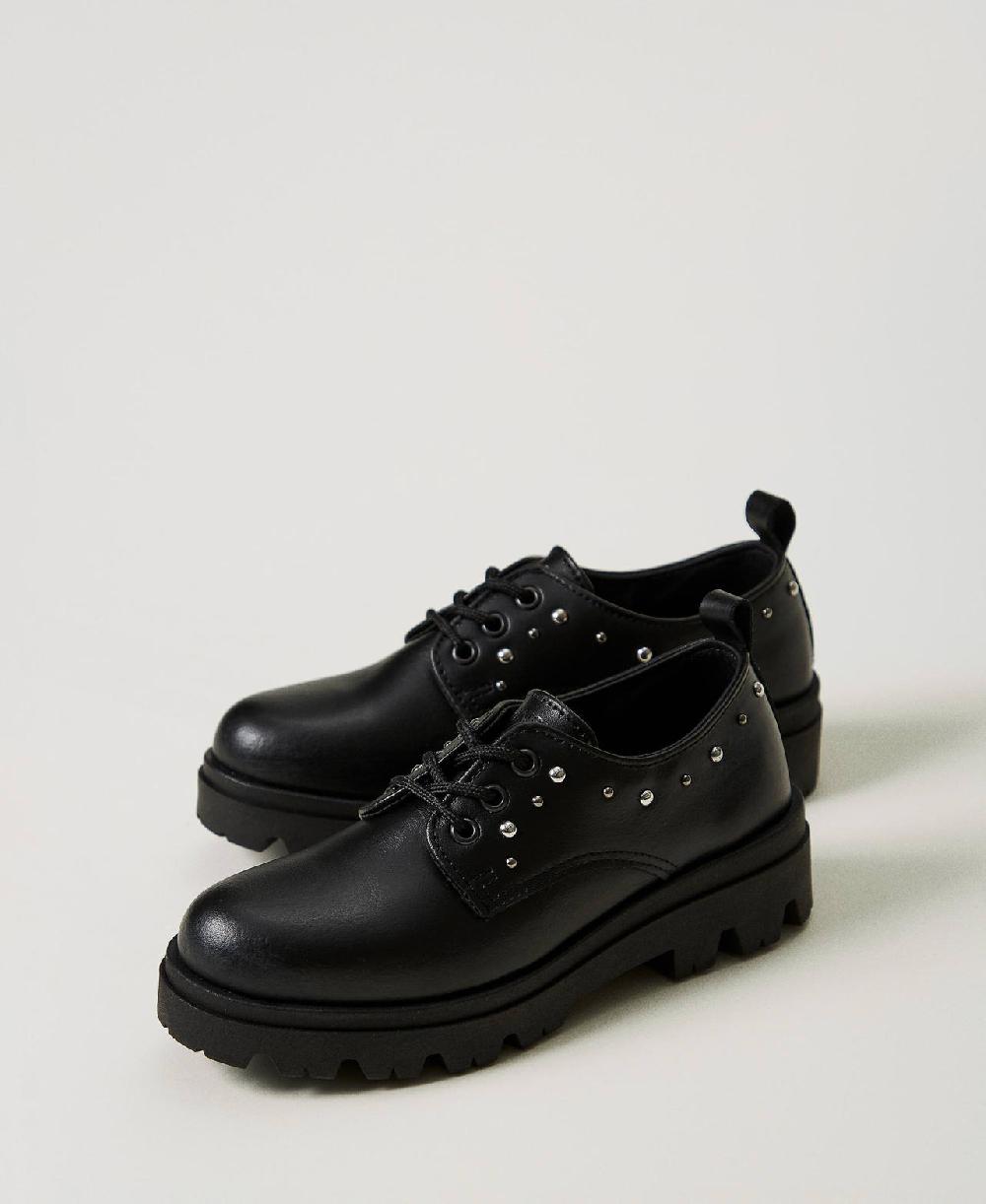 Scee by twin set Scarpe stringate in pelle Vendita calda