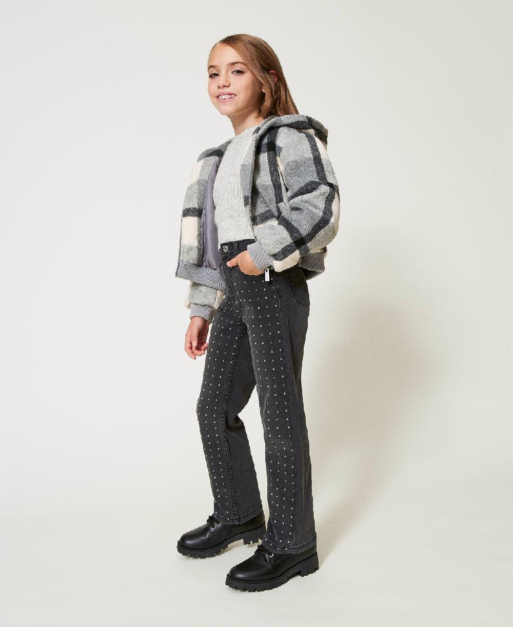 Scee by twin set Jeans cinque tasche con borchie Latest fashion