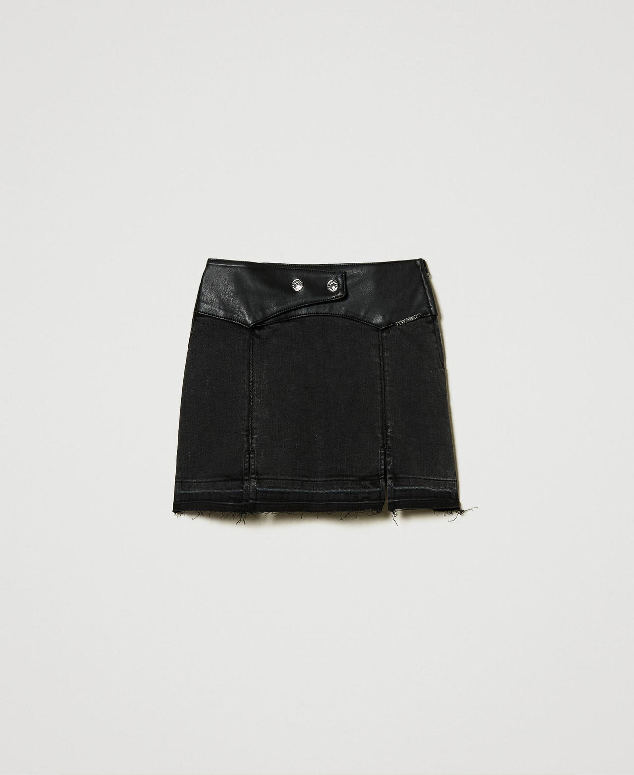 Scee by twin set Minigonna in jeans con spacchi Lightning offer
