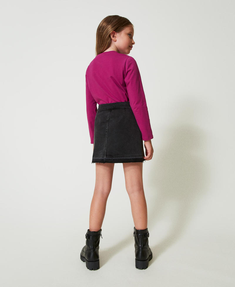 Scee by twin set Minigonna in jeans con spacchi Lightning offer