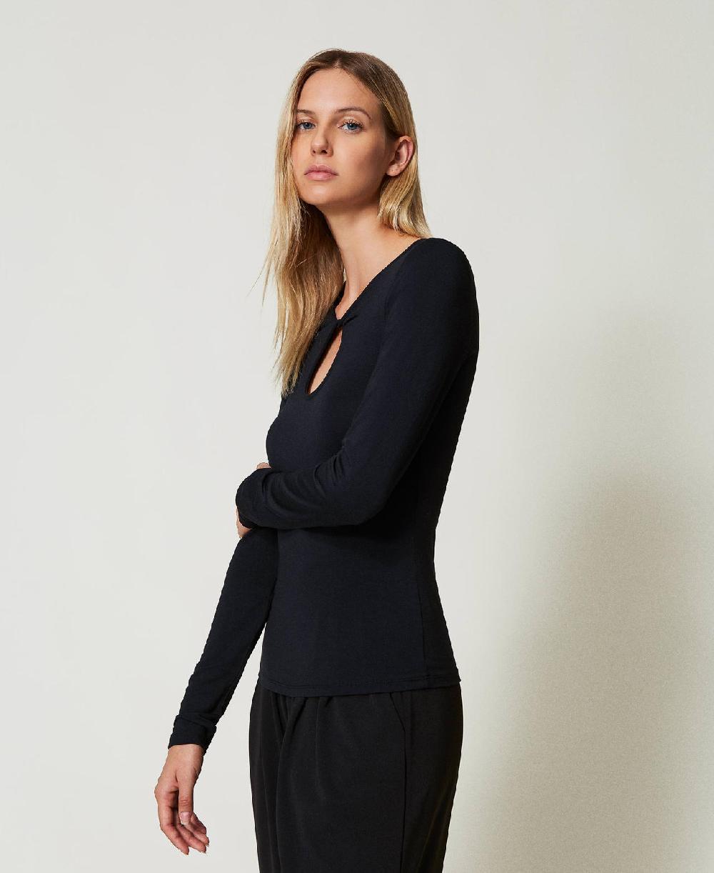 Scee by twin set T-shirt con cut-out Grandi sconti