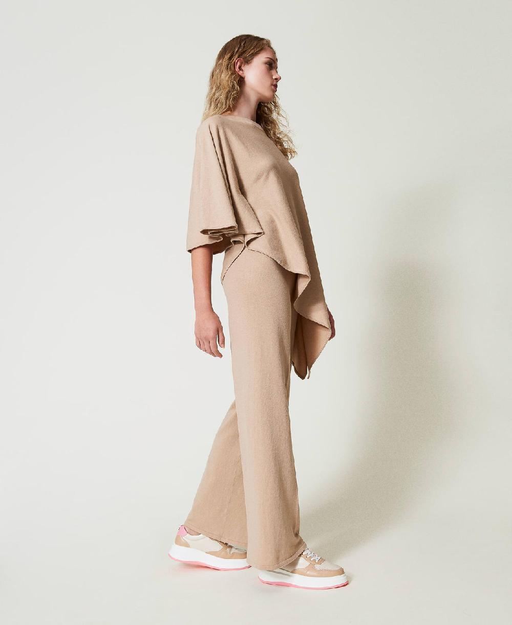 Scee by twin set Pantaloni a palazzo in maglia Nuovi prodotti