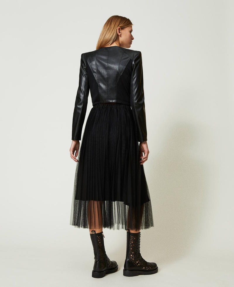 Scee by twin set Gonna longuette in tulle plissé Bestseller