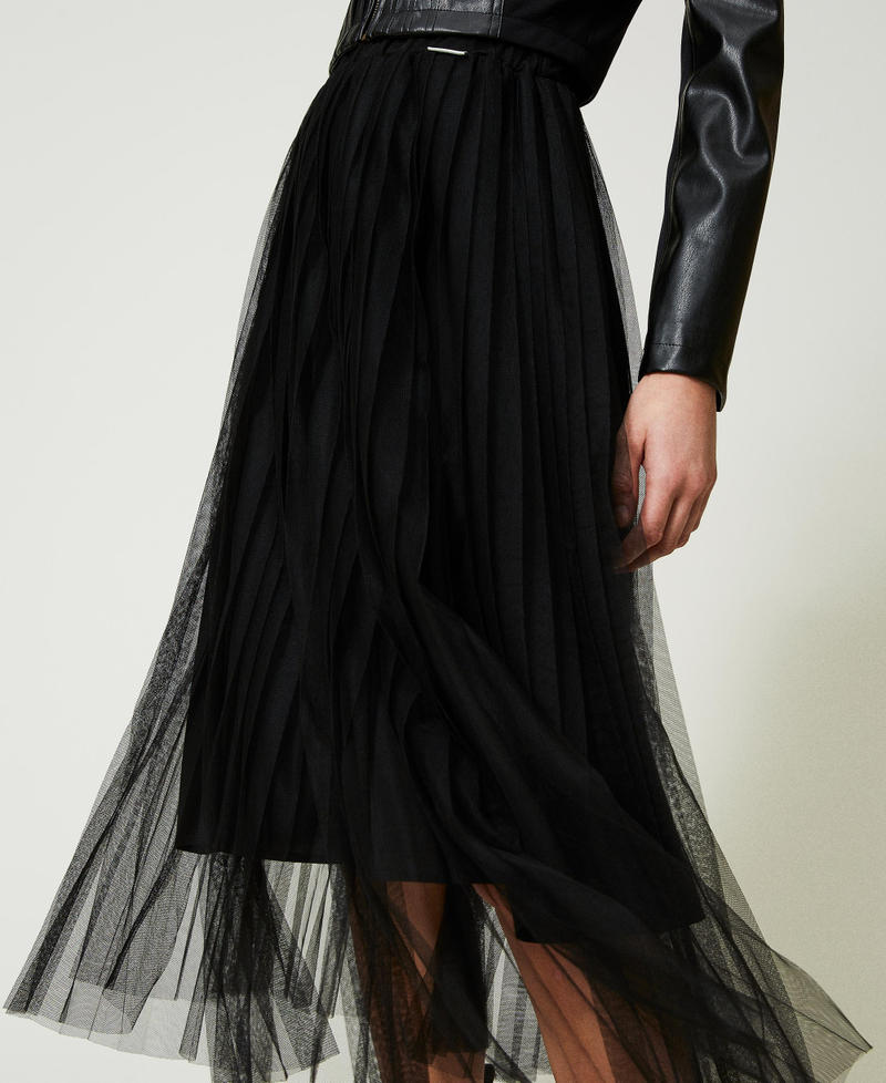 Scee by twin set Gonna longuette in tulle plissé Bestseller