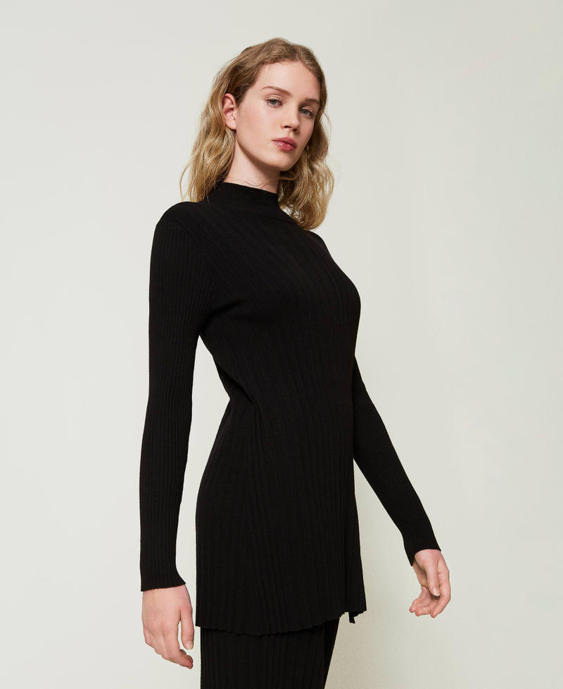 Scee by twin set Maxi maglia plissé con bottoni Offerte stagionali