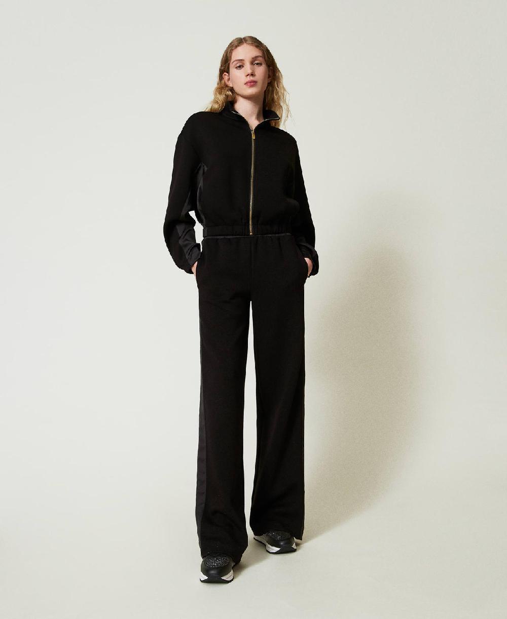 Scee by twin set Felpa con zip e pantaloni a palazzo Prezzo basso
