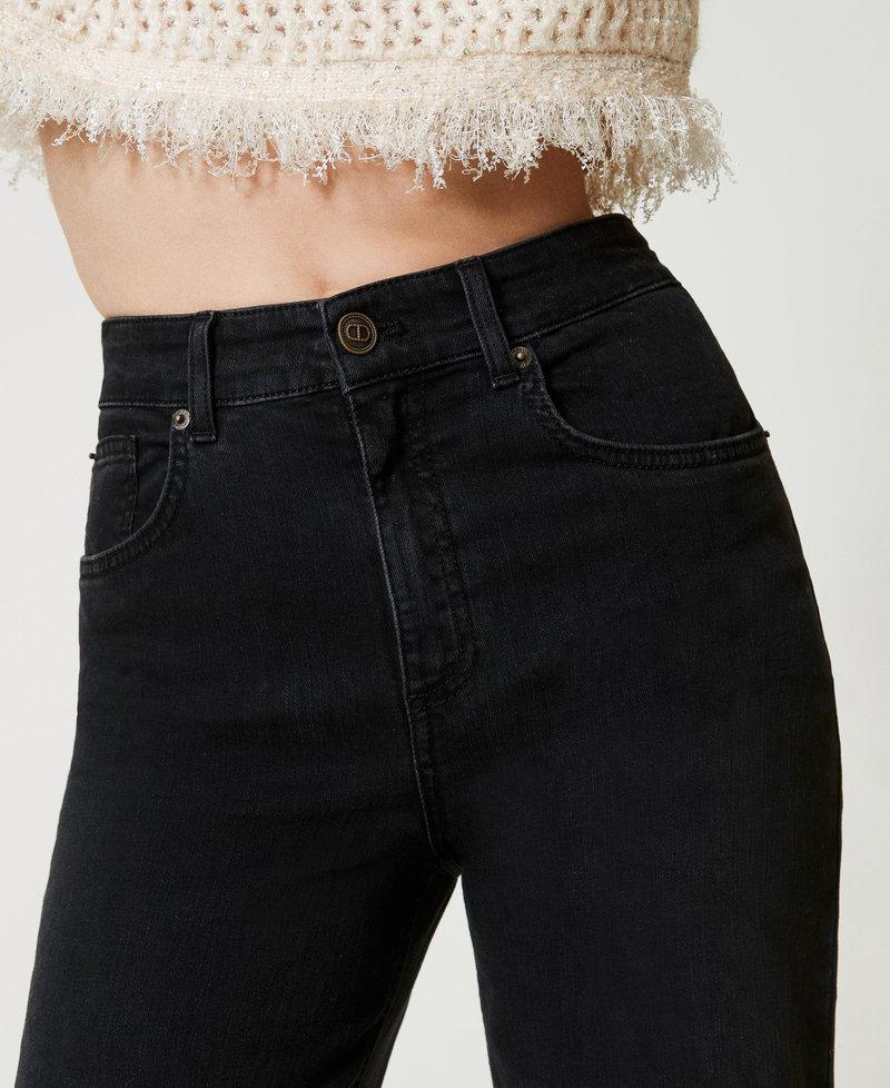Scee by twin set Jeans flare a vita alta Ritorno libero