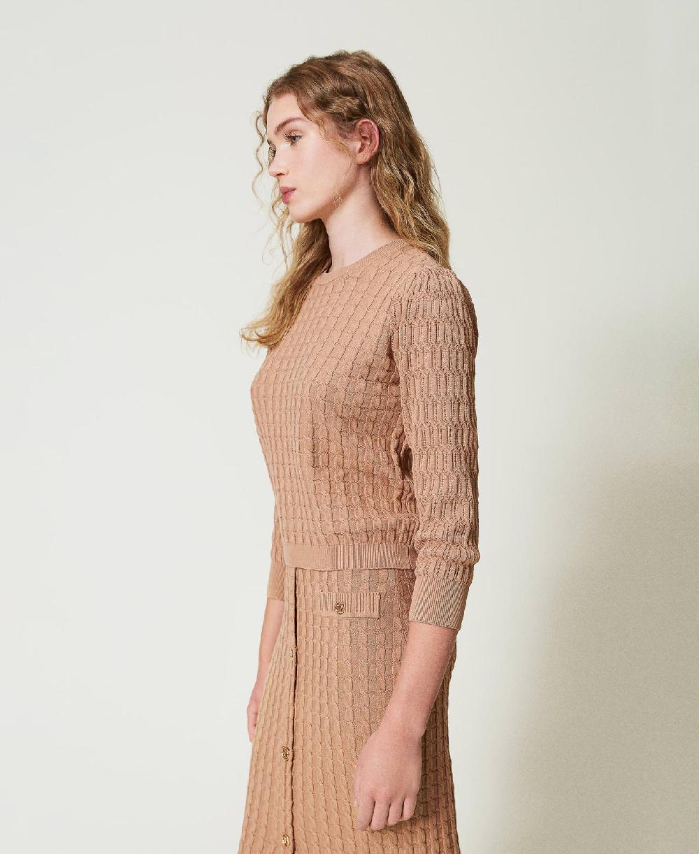 Scee by twin set Maglia con lavorazione mix di punti Rilascio limitato