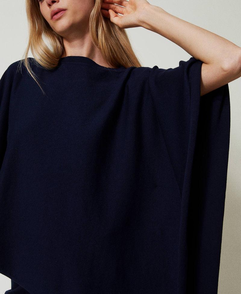 Scee by twin set Poncho asimmetrico in maglia Ultimi due giorni