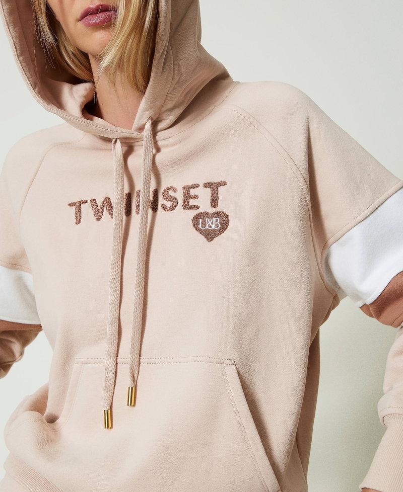 Scee by twin set Felpa con cappuccio e pantaloni a palazzo Only for today