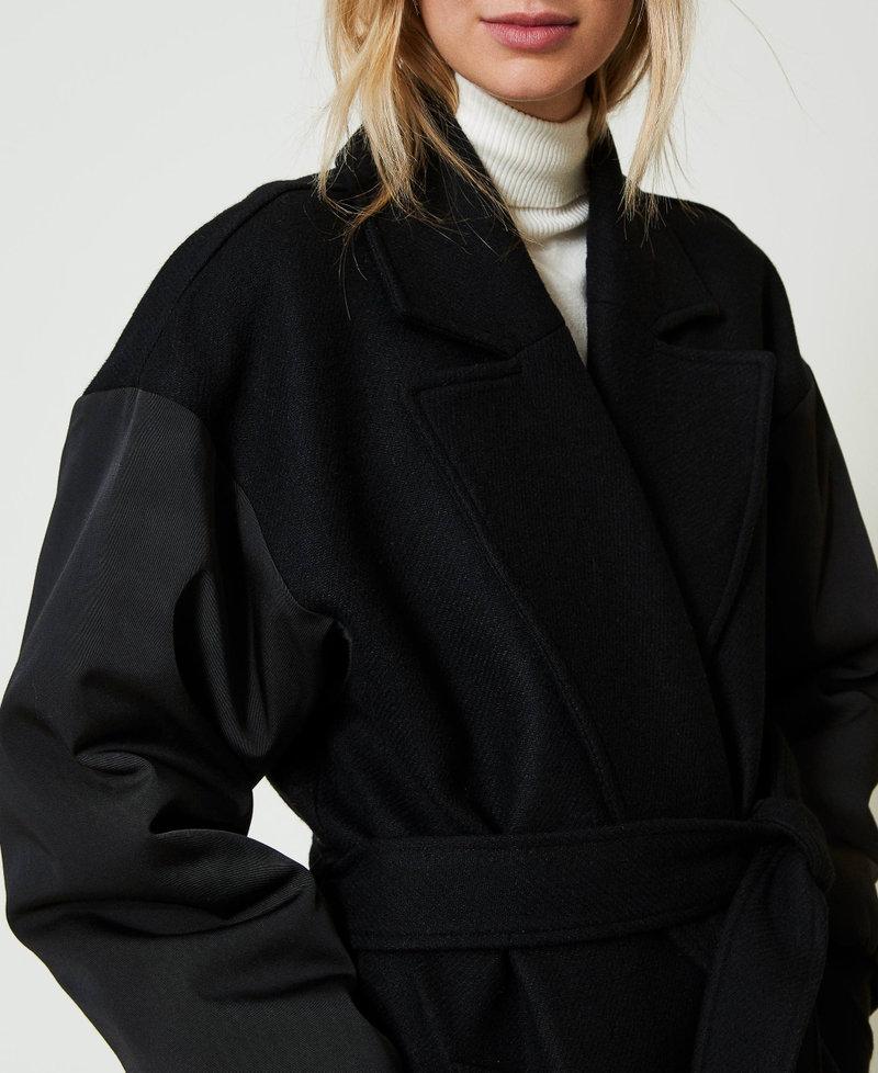 Scee by twin set Cappotto in panno di misto lana Sostegno trimestrale