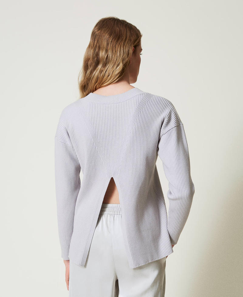 Scee by twin set Maglia a costine con spacco Fino al 55% di sconto