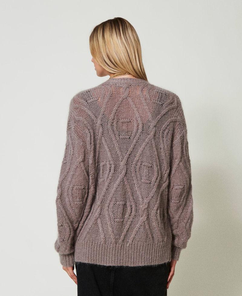 Scee by twin set Cardigan doppiopetto in misto mohair Super sconto