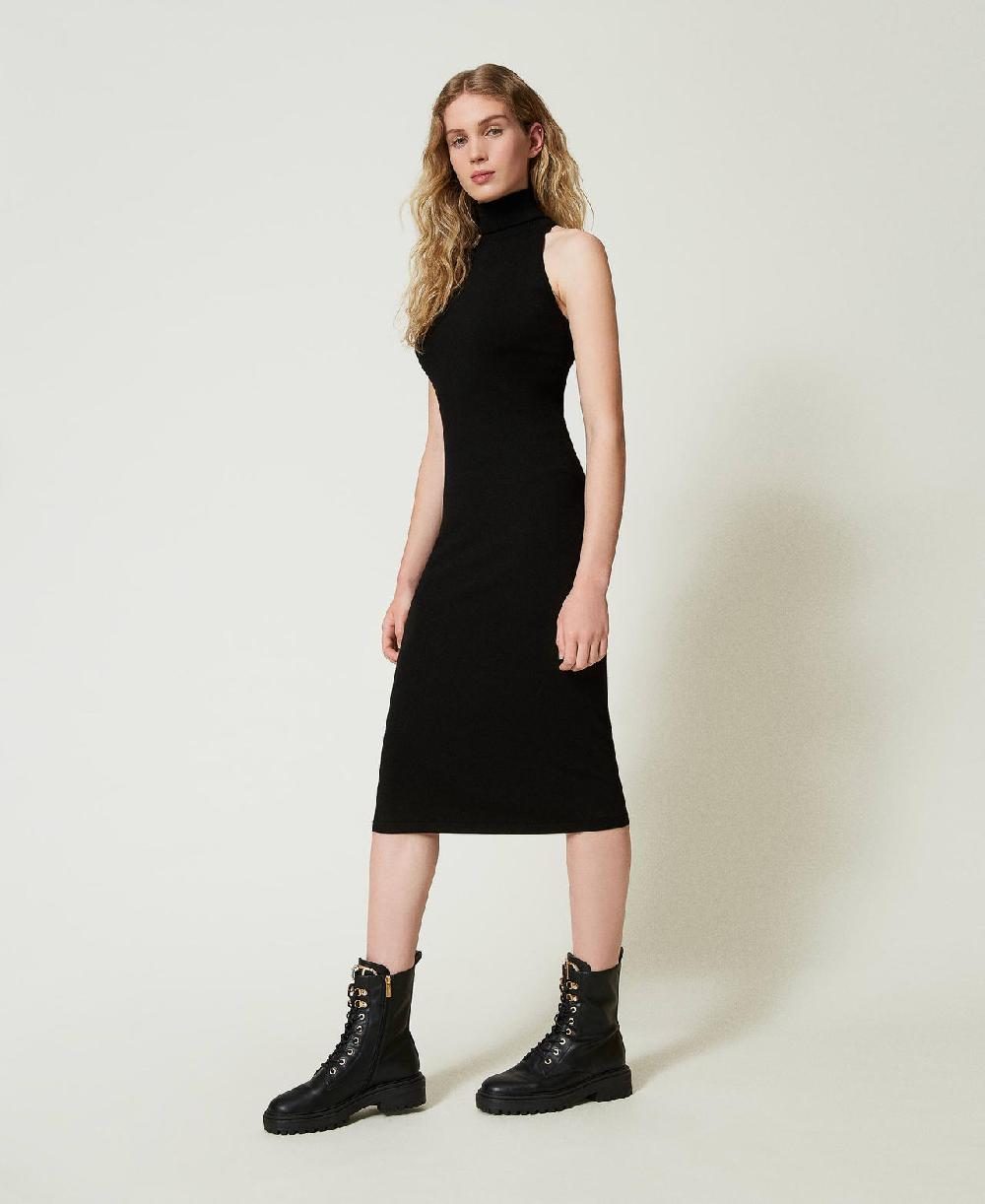 Scee by twin set Abito halter longuette in maglia In Linea