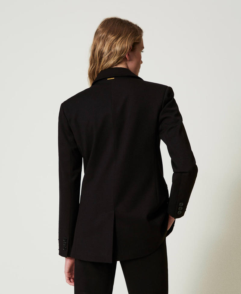 Scee by twin set Giacca blazer con strass dégradé Soddisfazione Garantita