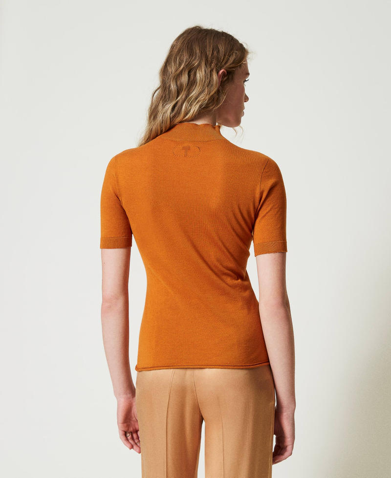 Scee by twin set Maglia lupetto in seta e cashmere Shopping Online