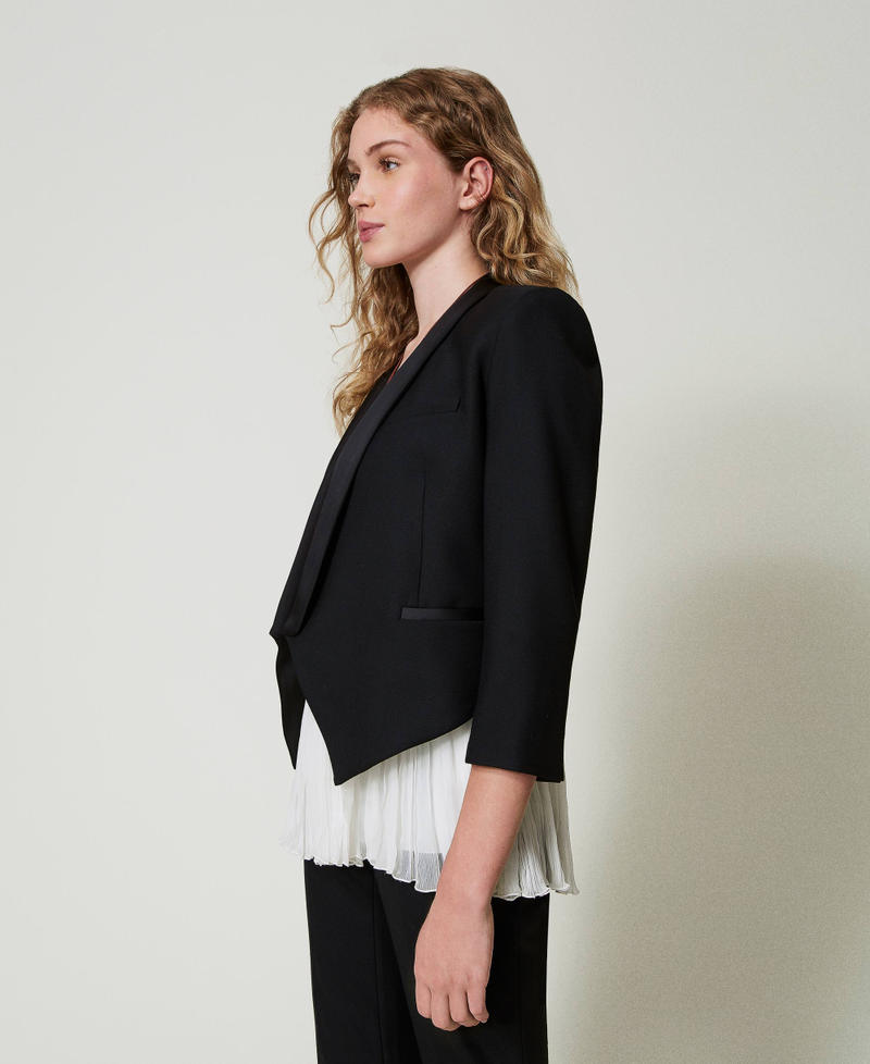 Scee by twin set Giacca blazer in serge misto lana Economico