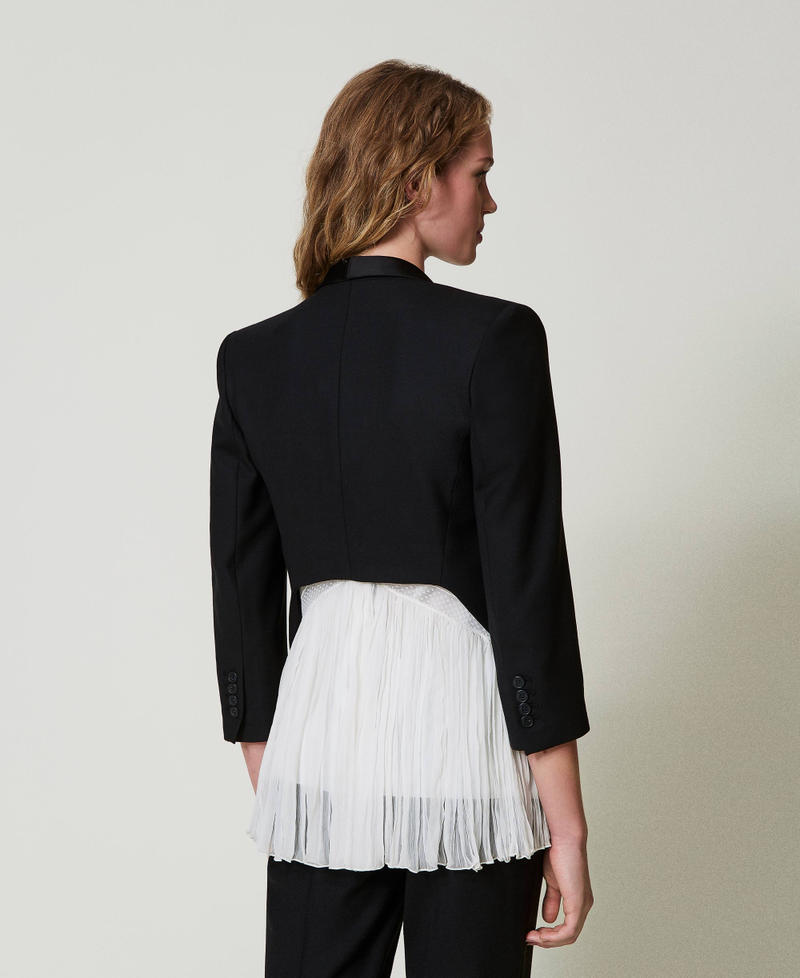 Scee by twin set Giacca blazer in serge misto lana Economico