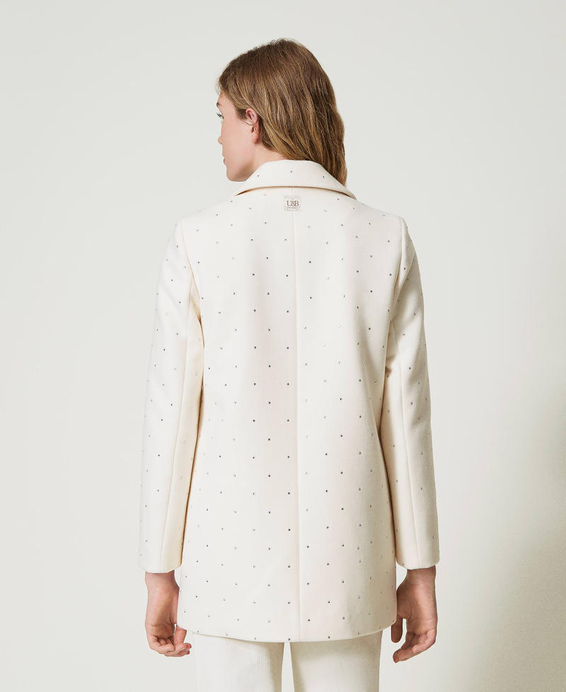 Scee by twin set Cappotto corto in panno con strass I Più Venduti