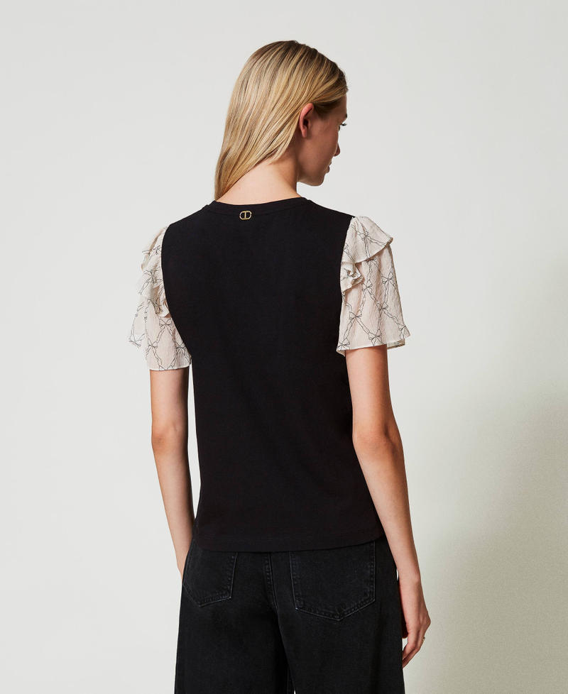 Scee by twin set T-shirt con maniche in creponne Vendite Flash
