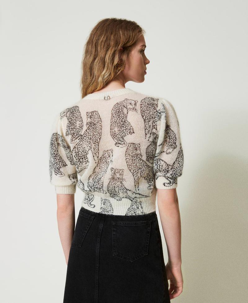 Scee by twin set Maglia cropped in misto lana e mohair Moda