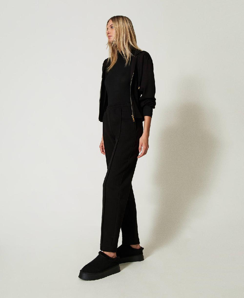 Scee by twin set Pantaloni a sigaretta in felpa Spedizione gratuita