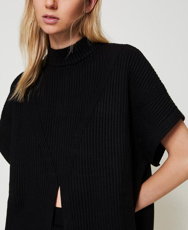 Scee by twin set Maglia a poncho a costine Negozio online di fabbrica