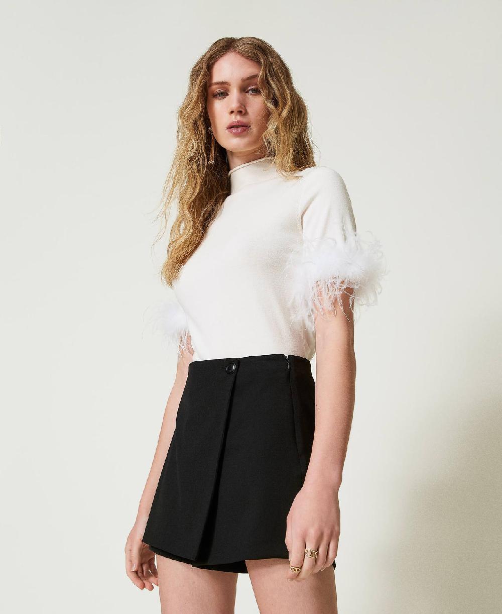 Scee by twin set Shorts a portafoglio in misto lana Offerta Pasqua