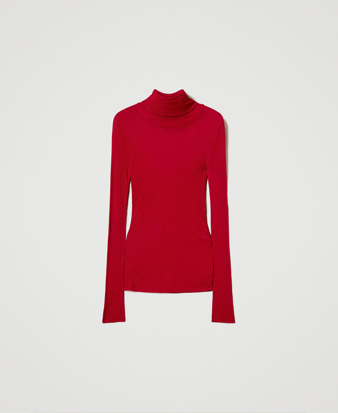 Scee by twin set Maglia lupetto fitted in viscosa Online Outlet