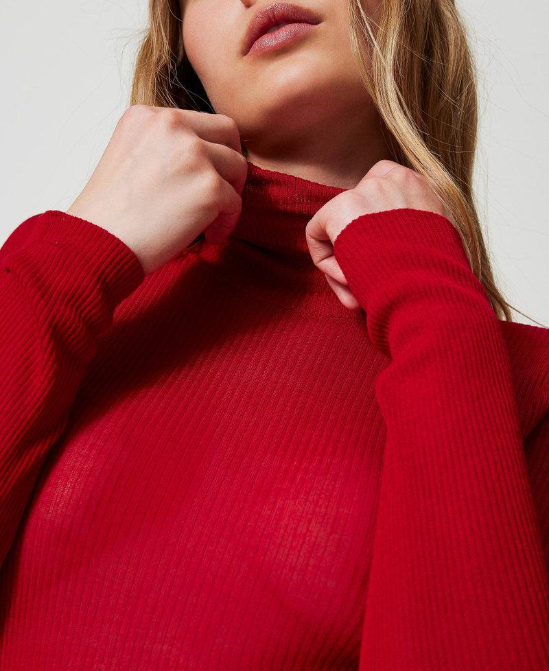 Scee by twin set Maglia lupetto fitted in viscosa Online Outlet