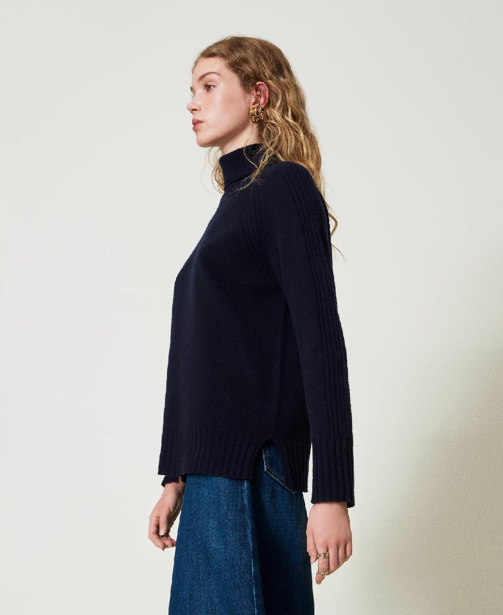 Scee by twin set Maglia dolcevita in lana e cashmere Offerte stagionali