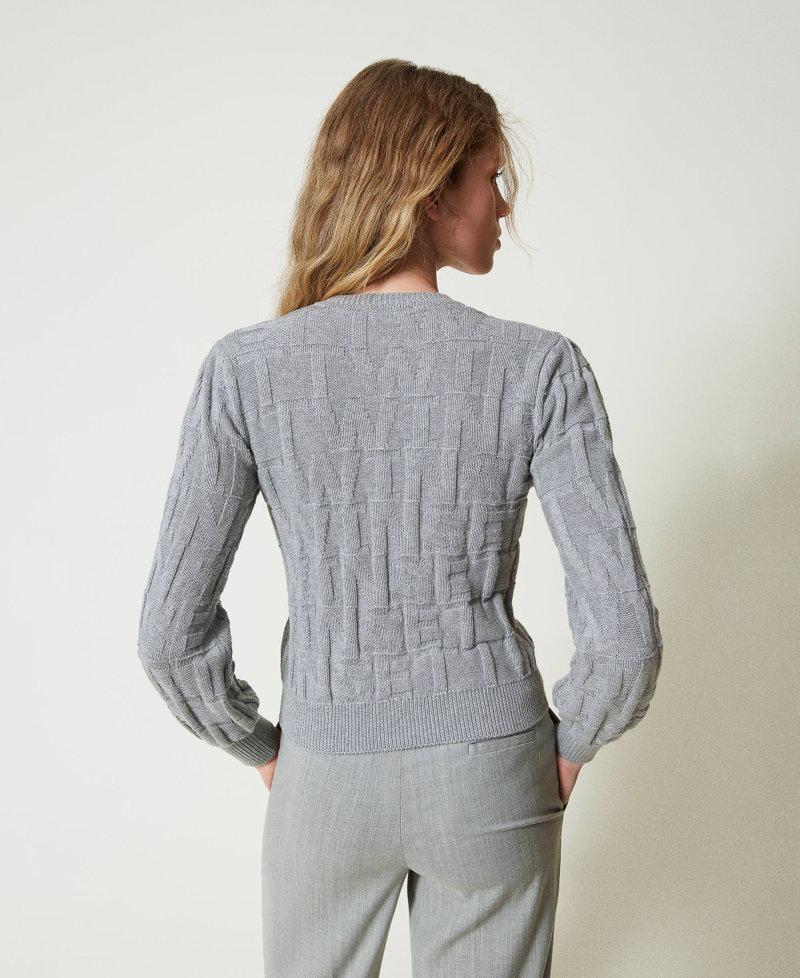 Scee by twin set Cardigan in cotone e cashmere con logo Offerte speciali