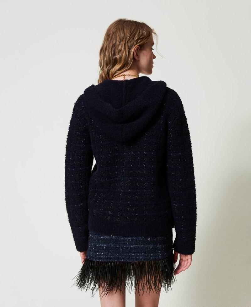 Scee by twin set Giacca in maglia jacquard check In vendita