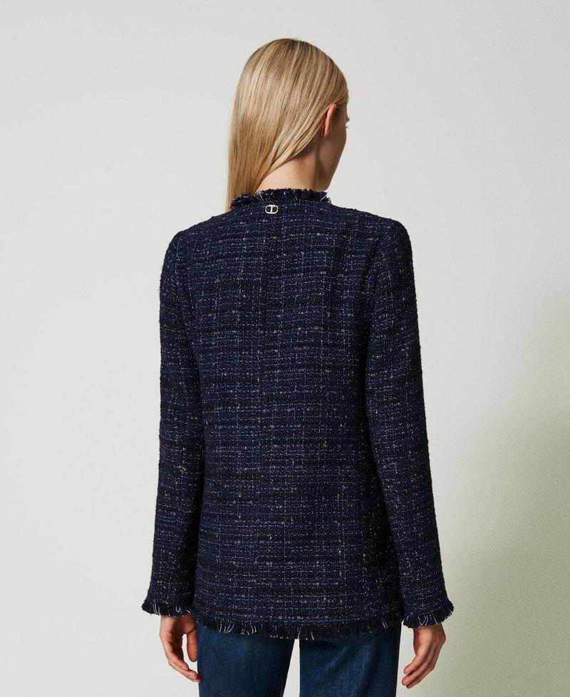 Scee by twin set Giacca bouclé con bottoni logati Fino Al -60%