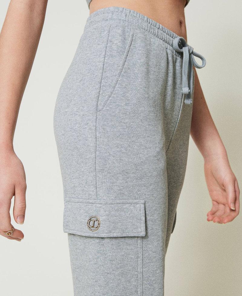 Scee by twin set Pantaloni joggers in felpa con Oval T Shopping Online