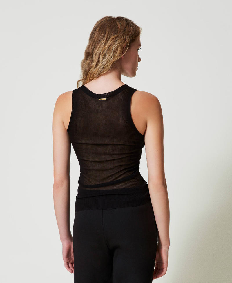 Scee by twin set Top fitted in maglia di viscosa Convenienza