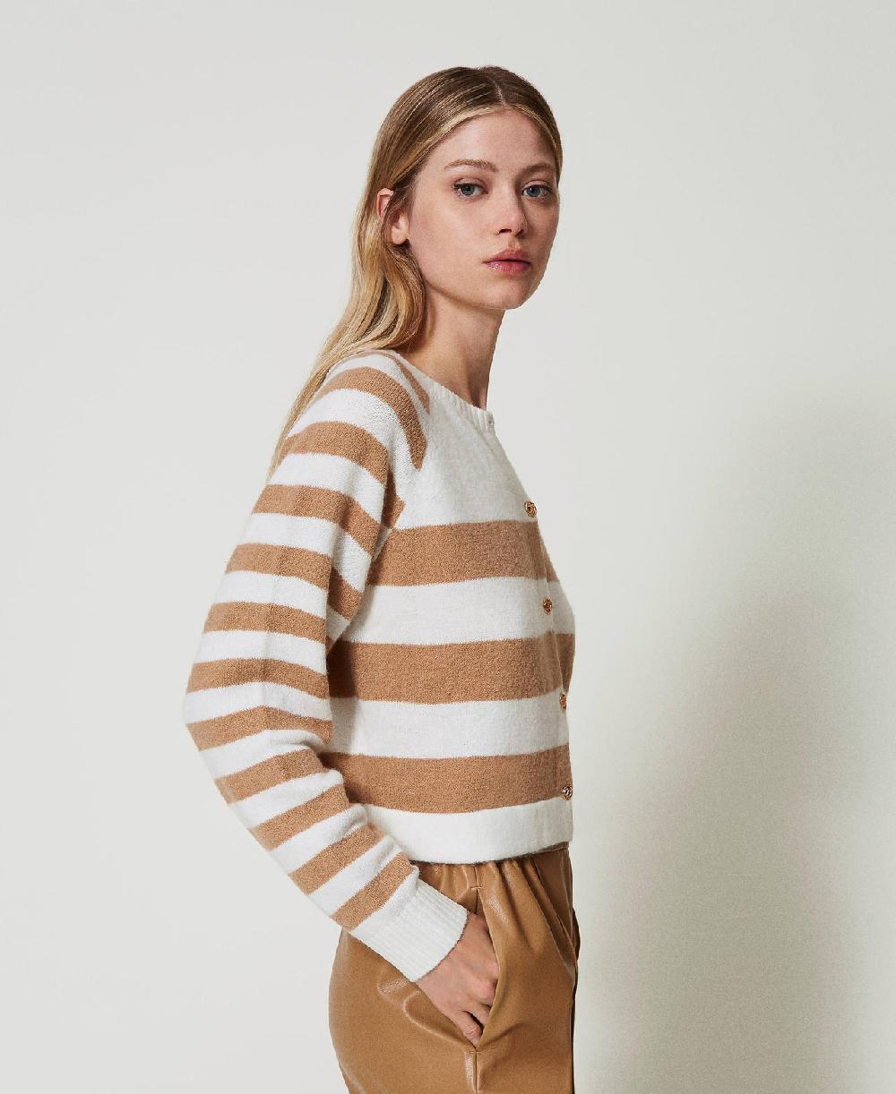 Scee by twin set Cardigan a righe bicolore Vendita Economica