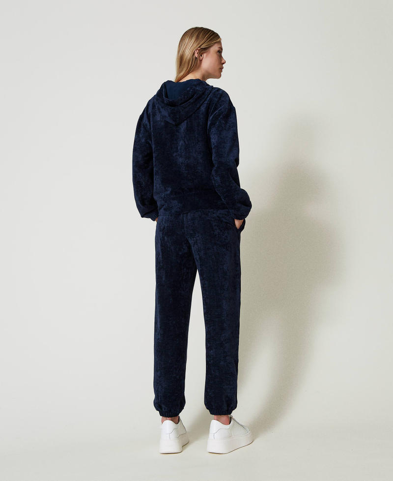 Scee by twin set Pantaloni joggers in velluto Saldi Di Fabbrica