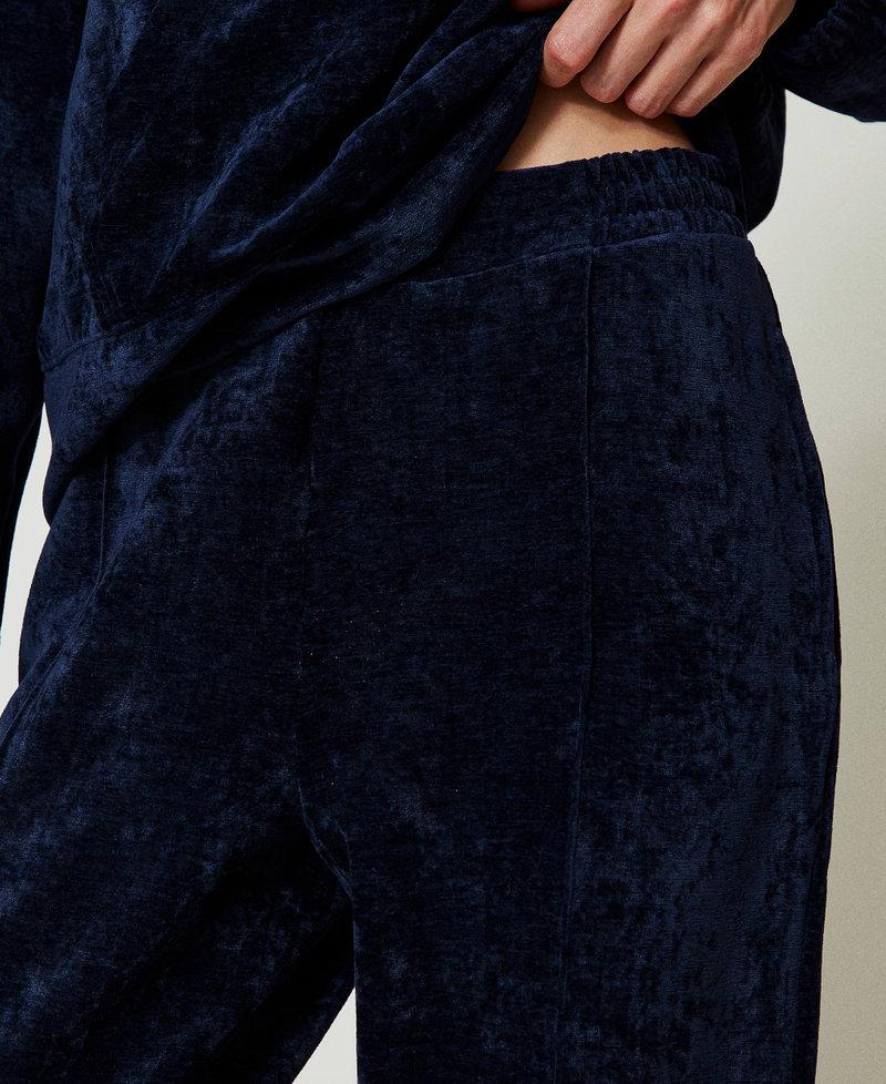 Scee by twin set Pantaloni joggers in velluto Saldi Di Fabbrica