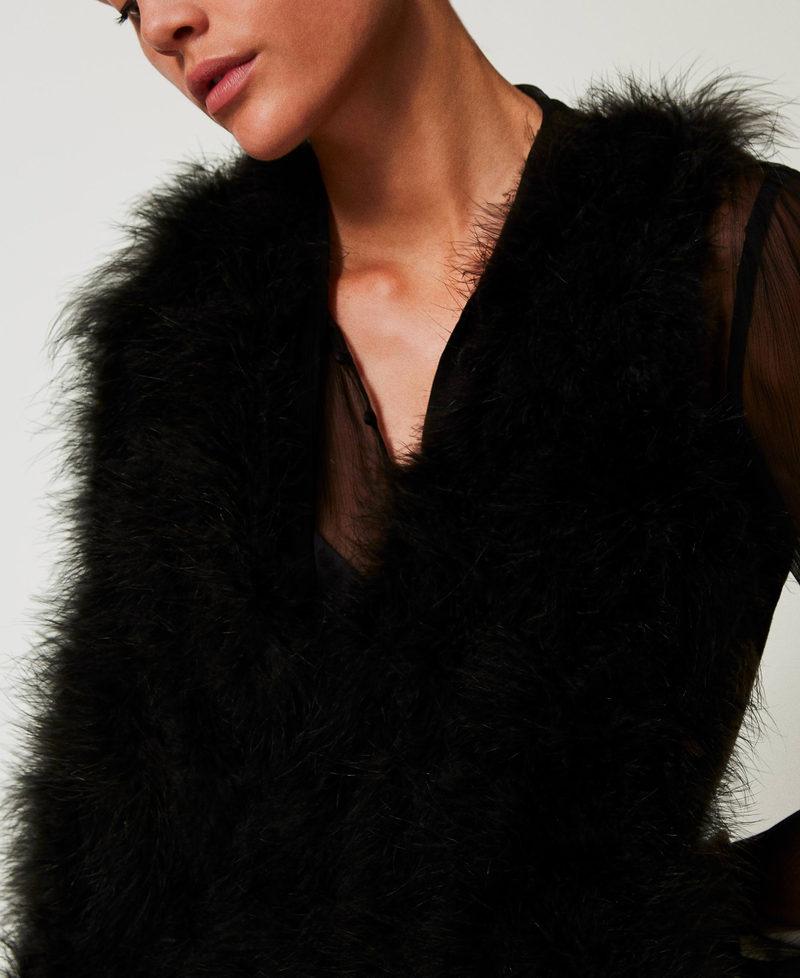 Scee by twin set Gilet con piume Negozio online di fabbrica