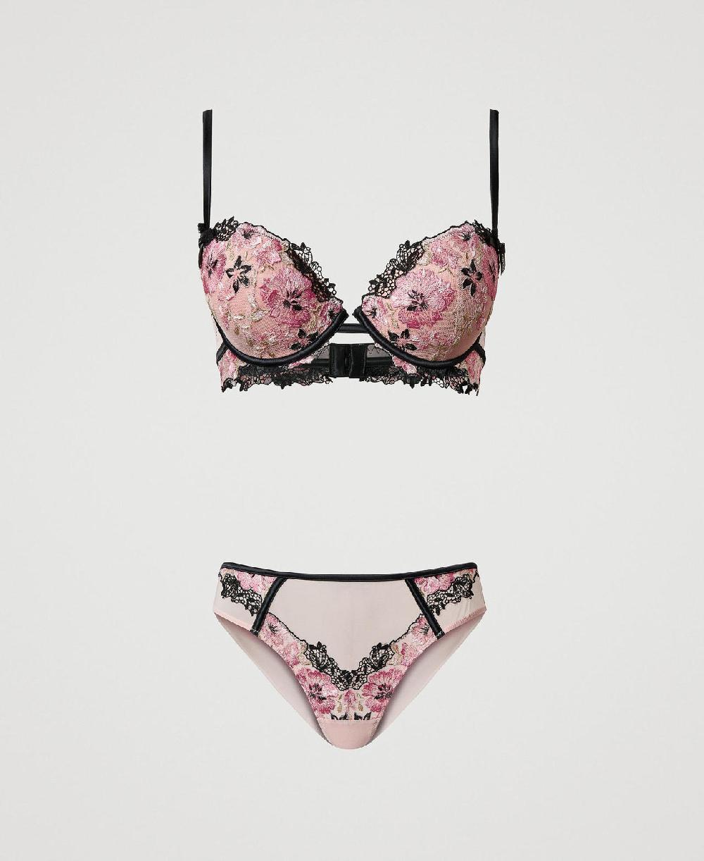 Scee by twin set Reggiseno push-up e slip con ricamo Offerta Pasqua