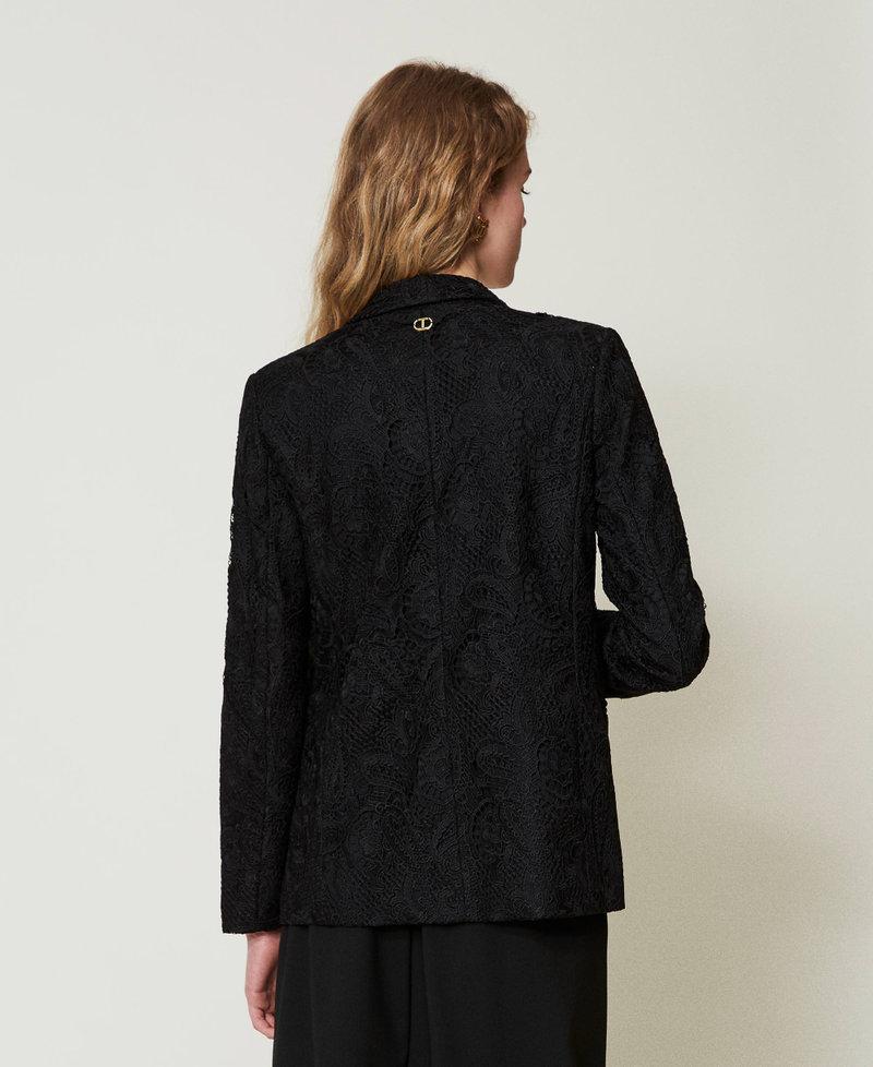 Scee by twin set Giacca blazer in pizzo macramè Online Outlet