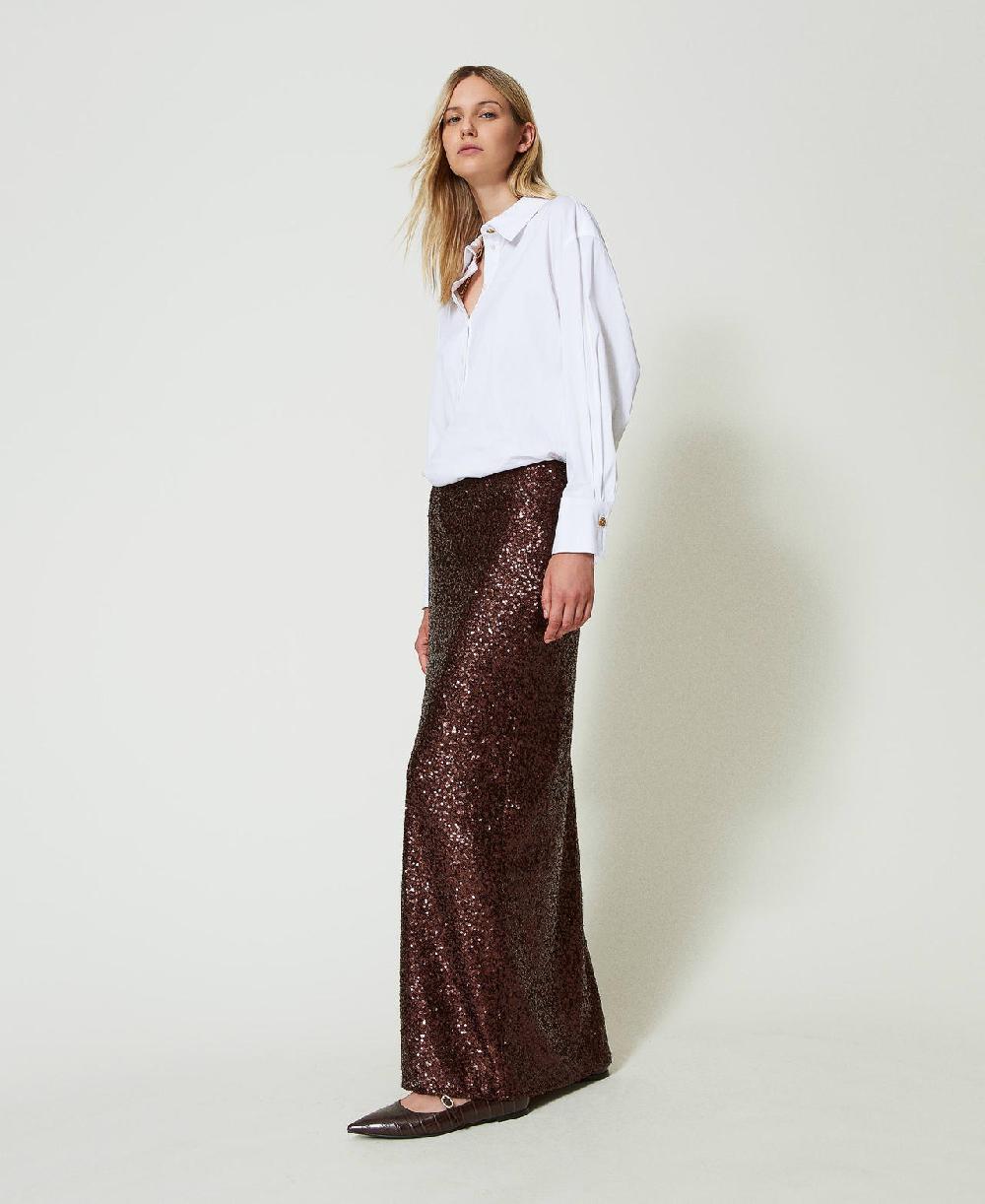 Scee by twin set Gonna lunga in full paillettes Offerta temporanea