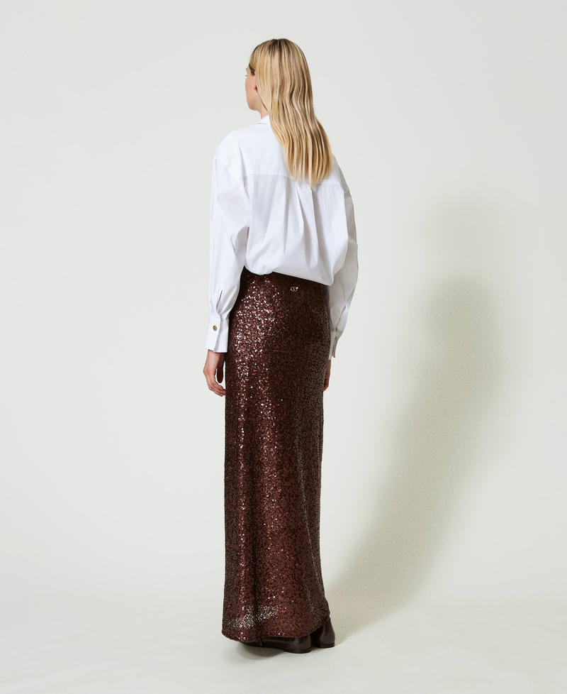 Scee by twin set Gonna lunga in full paillettes Offerta temporanea