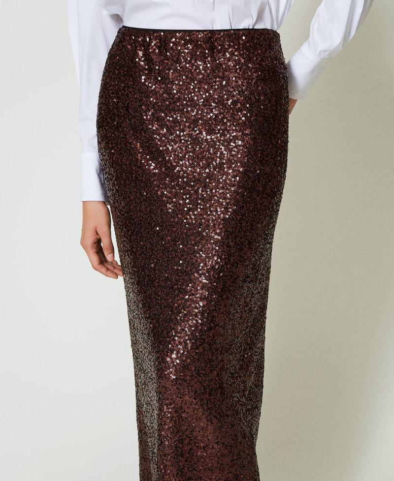 Scee by twin set Gonna lunga in full paillettes Offerta temporanea