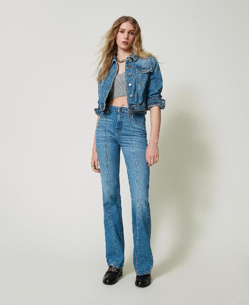 Scee by twin set Pantaloni Jeans flare cinque tasche Enormi risparmi