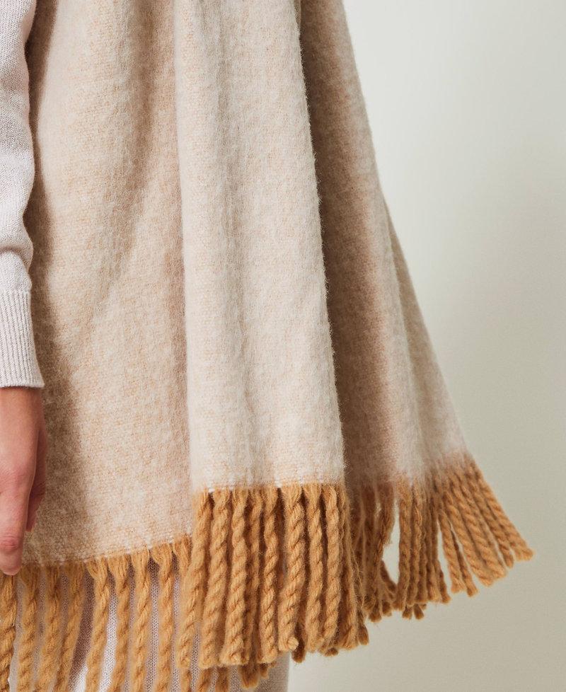Scee by twin set Poncho mélange con frange Super Saving Price