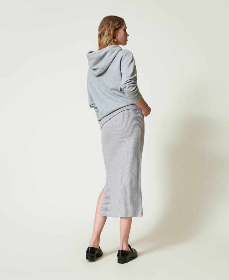 Scee by twin set Gonna longuette in maglia misto lana e lurex Ultimi tre giorni