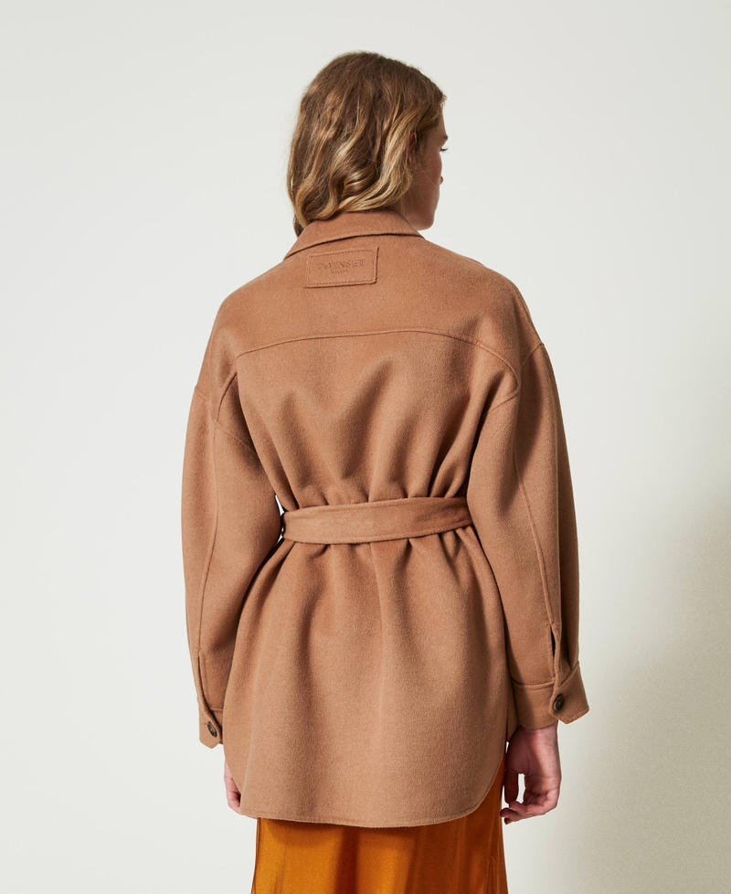 Scee by twin set Cappotto caban in panno double misto lana Solo un giorno rimasto